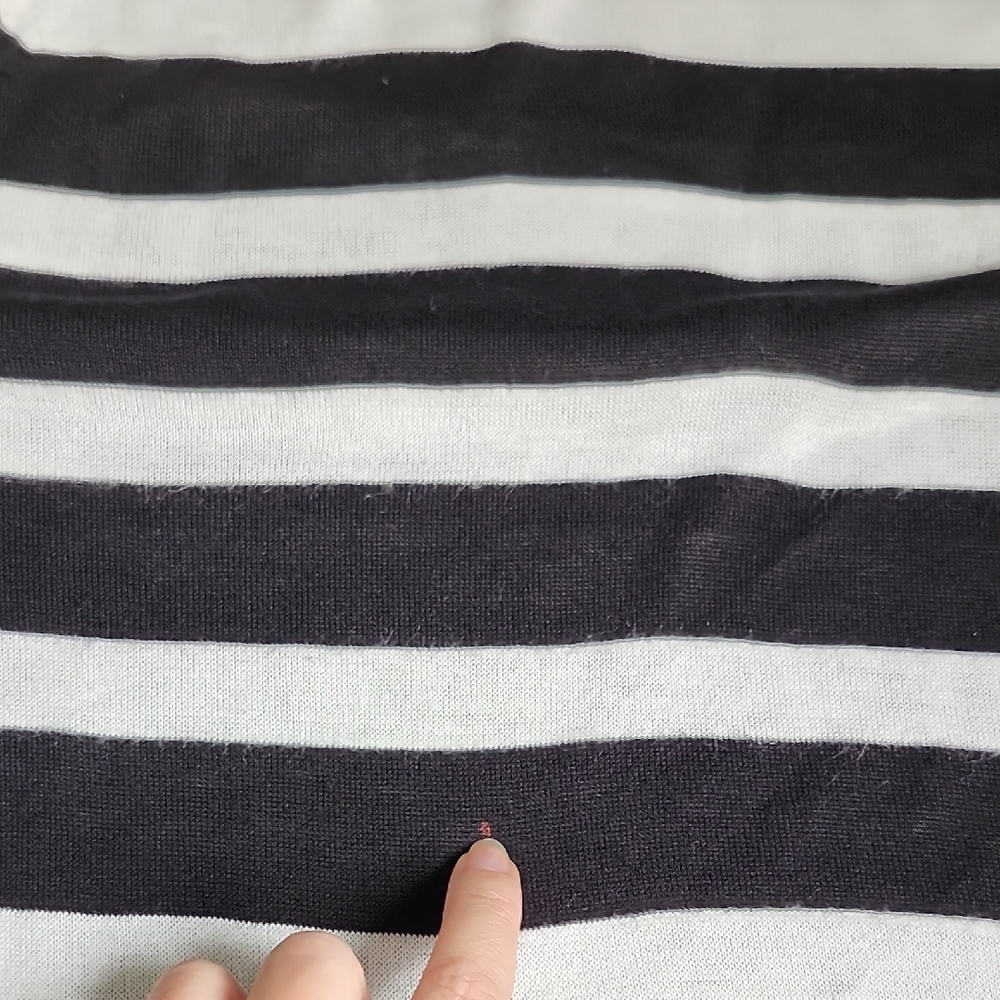 ZARA Stripes black and white turtle neck light knit sweater - Picture 13 of 13